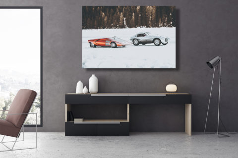 Photographies Lancia Stratos et Ferrari Uovo