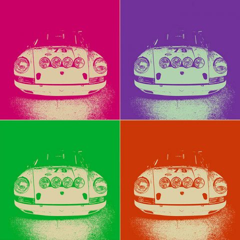 Pop Art Moderne Porsche