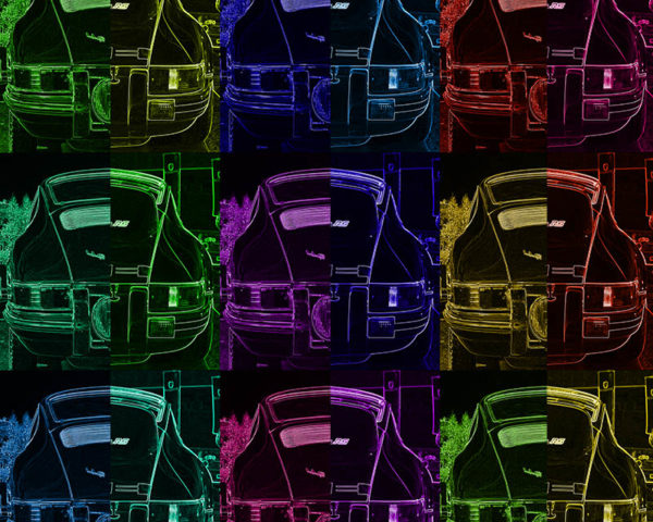 Tableau Porsche Pop Art