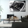 Tableaux deco Ferrari voiture Photographie Ferrari noir et blanc édition limitée – Tirage fine art
