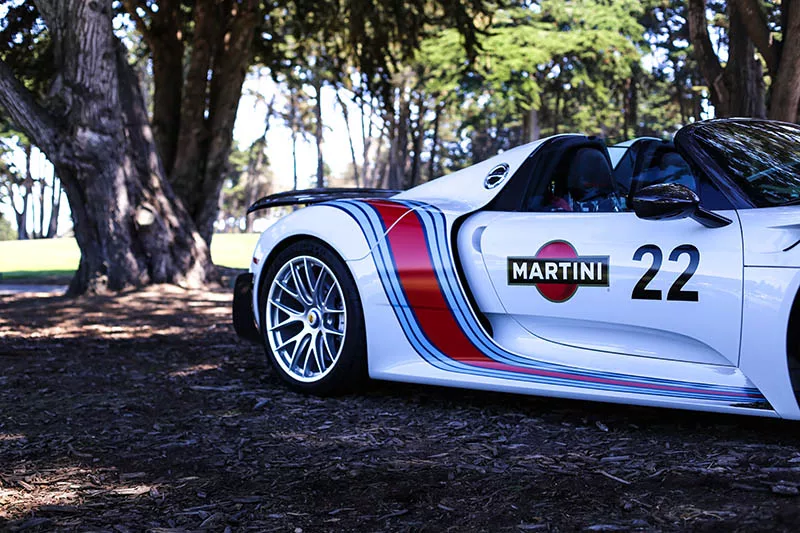 Tableau decoration voiture Porsche 918 hypercar art mural, edition limitee