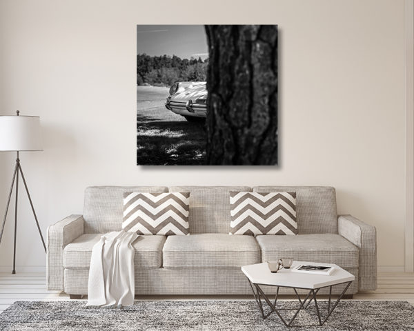 Tableau Noir et Blanc Vieille Porsche