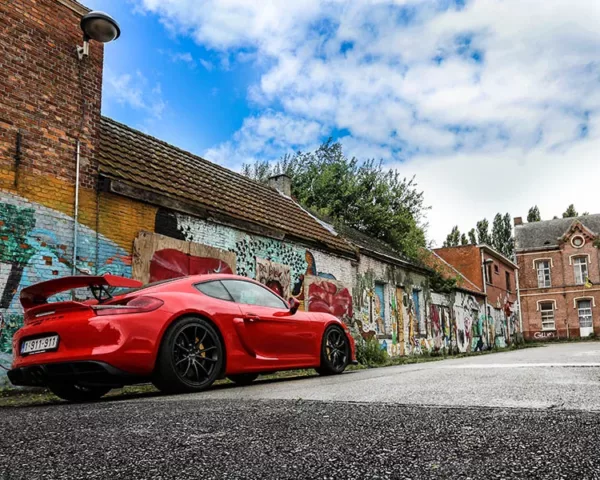 Tableaux Voitures de Sport Porsche GT4 Tableau photo Porsche GT4 voiture de sport art automobile, edition limitee