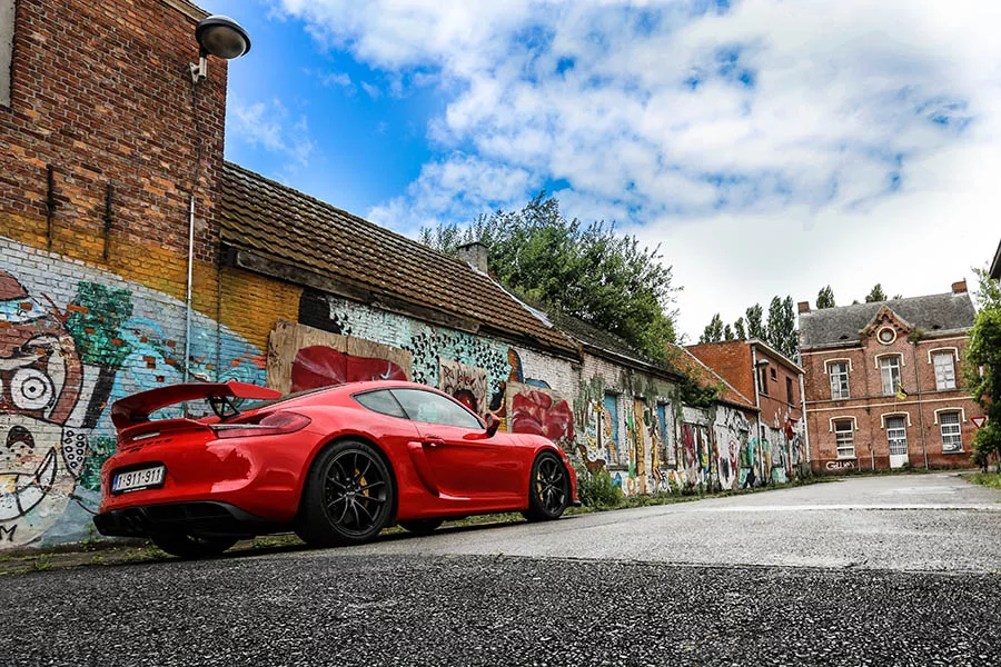 Tableau photo Porsche GT4 voiture de sport art automobile, edition limitee