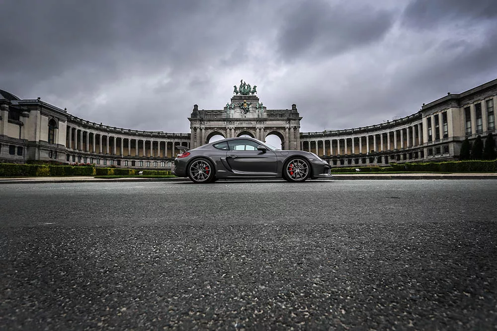 Tableau photo Porsche Cayman GT4 art mural automobile, edition limitee