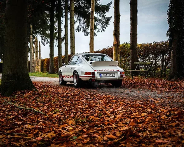 photographie-porsche-carrera-rs Photographie Porsche Carrera RS sur route, tirage art automobile edition limitee