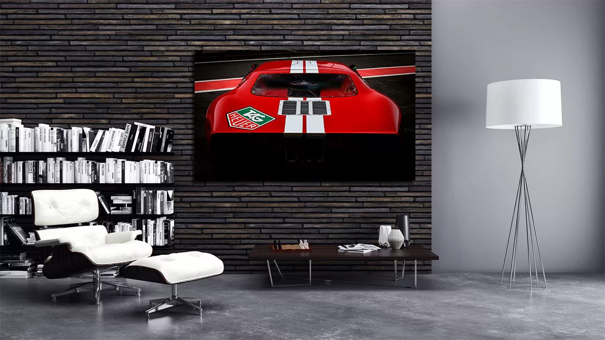 Photographie Ford GT40 fine art dans salon bureau design
