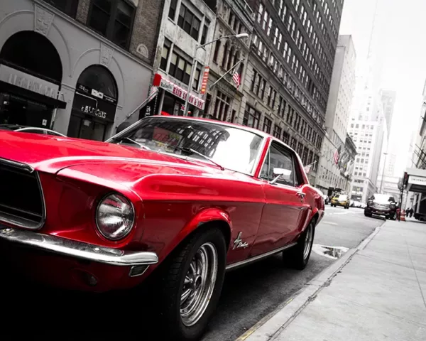 Photographie Ford Mustang à New York photographie Ford Mustang New York tirage art automobile edition limitee