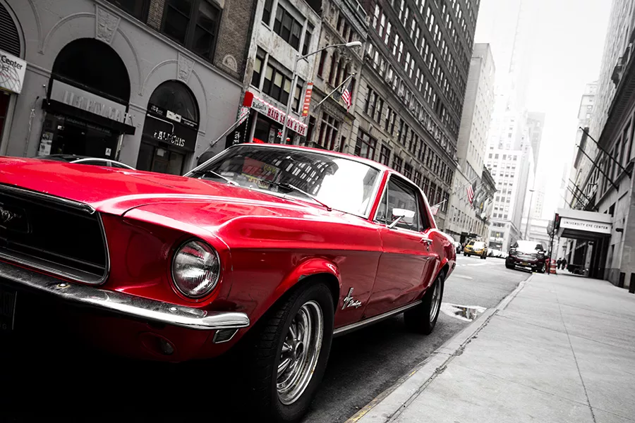 photographie Ford Mustang New York tirage art automobile edition limitee