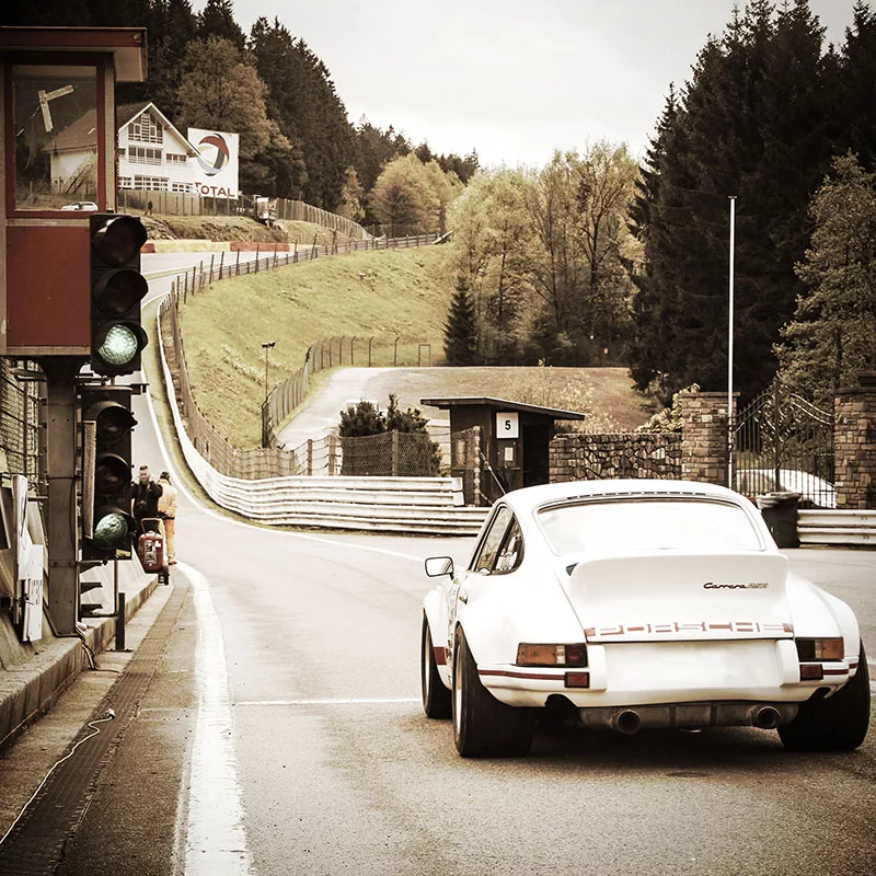 Photographie Porsche 911 Carrera RSR voiture de course, tirage art automobile edition limitee