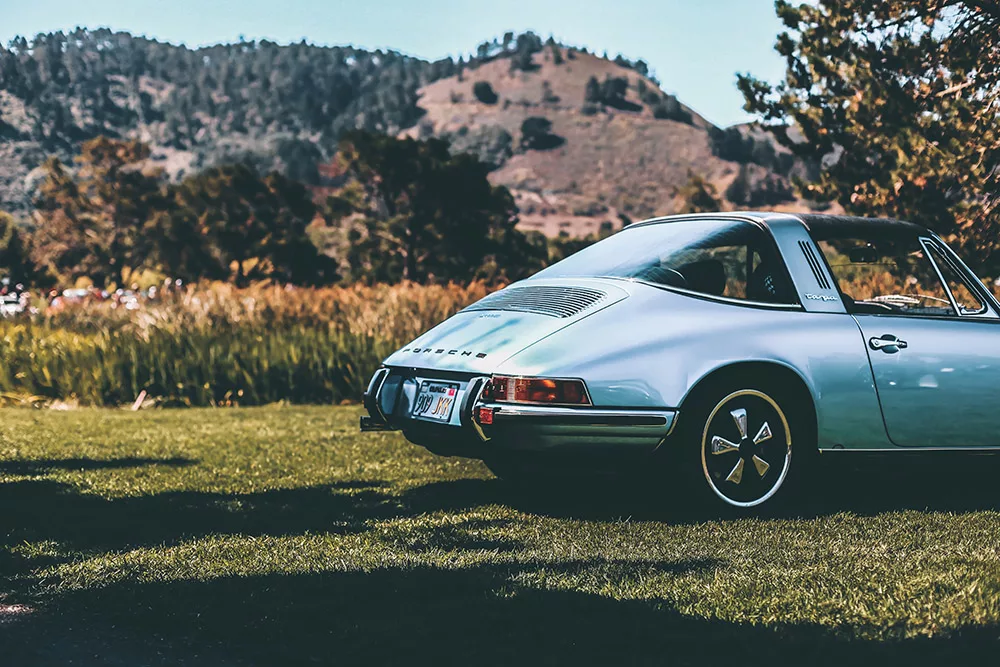 Photographie ancienne Porsche 911 emblematique, tirage art automobile edition limitee
