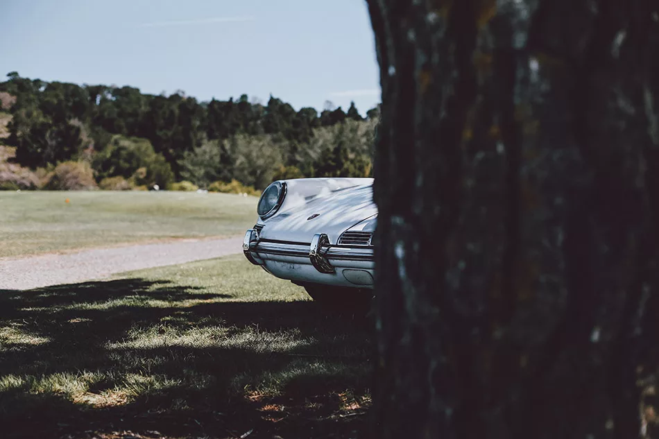 Photographie vintage Porsche style retro, tirage art automobile edition limitee