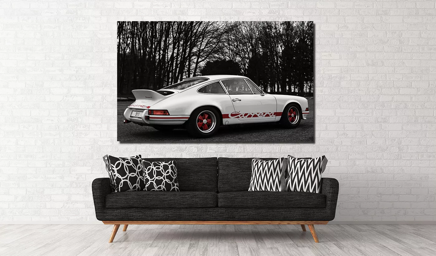 Photographie de rallye : Porsche Carrera RS, l'univers du Groupe B rallye en tableau d'art