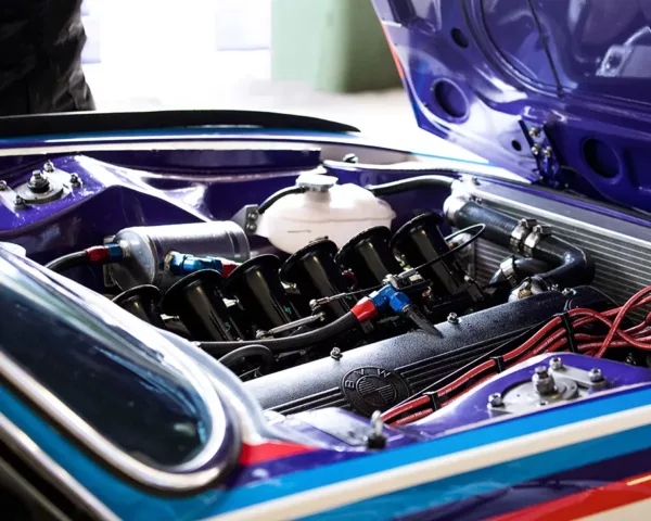 Photographie Moteur BMW CSL - small photographie moteur BMW CSL tirage art automobile edition limitee