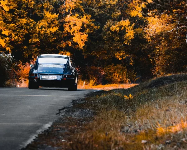 Photographie Porsche 911 tons automnaux chauds, tirage art edition limitee