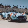 Photographie AC Cobra au Laguna Seca photographie AC Cobra circuit Laguna Seca tirage art automobile edition limitee