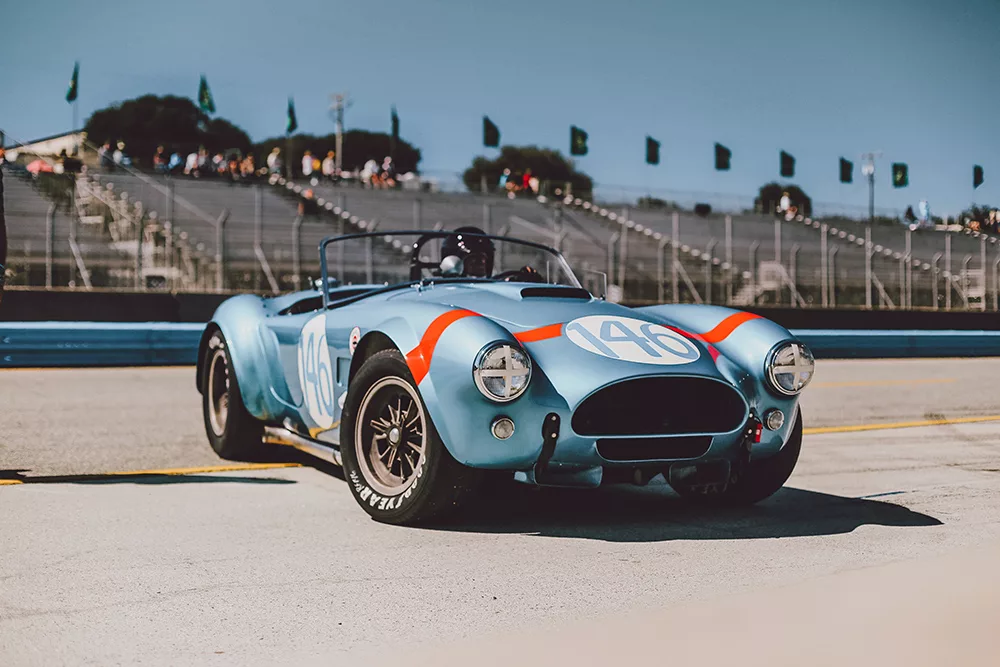 photographie AC Cobra circuit Laguna Seca tirage art automobile edition limitee