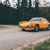 Photographie Orange 911 Photographie Porsche 911 orange vif, tirage art automobile edition limitee