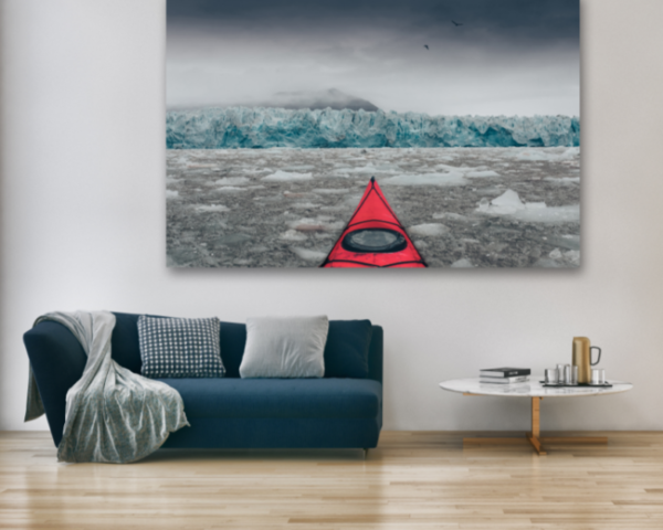 PHOTOGRAPHIE “KAYAK & GLACIER”, SVALBARD