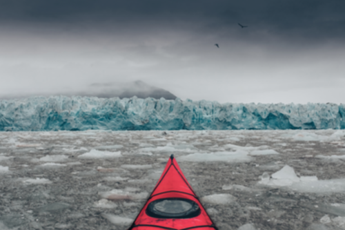 PHOTOGRAPHIE “KAYAK & GLACIER”, SVALBARD