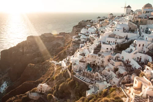 PHOTOGRAPHIE “OIA SUNSET”, SANTORINI, GREECE photographie Oia coucher soleil Santorin tirage art edition limitee