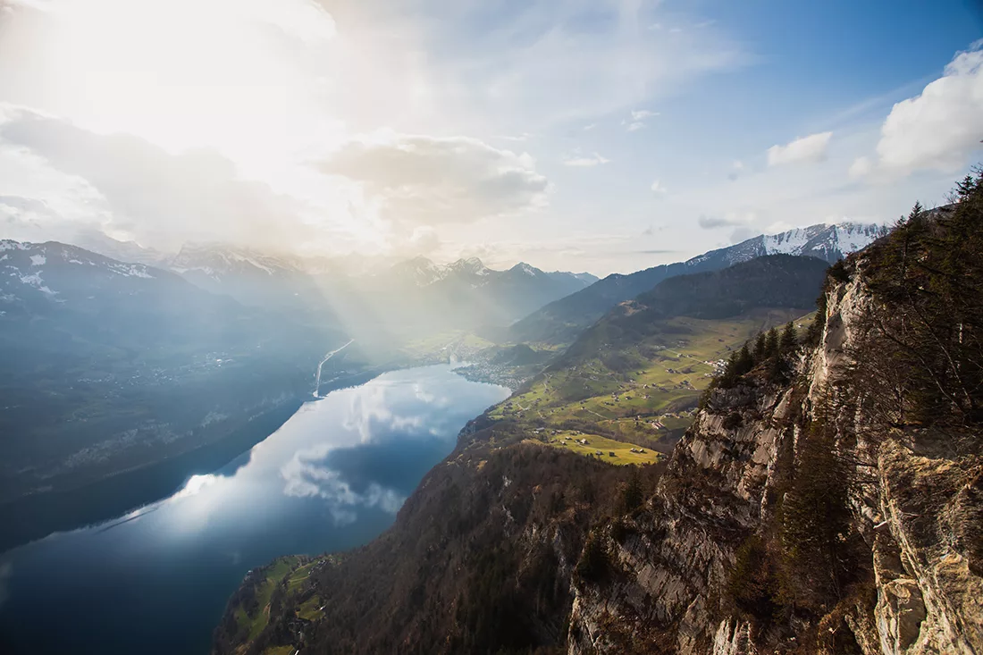 photographie lac suisse ensoleillé tirage art edition limitee