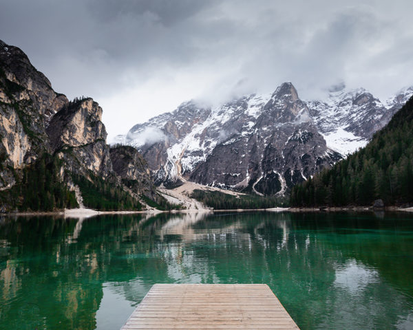 PHOTOGRAPHIE LAGO DI BRAIES DOLOMITES