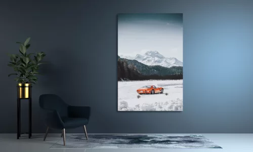 Photographie bizzarrini 5300 gt à la montagne Photographie bizzarrini 5300 gt à la montagne