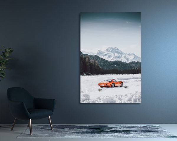 Photographie bizzarrini 5300 gt à la montagne