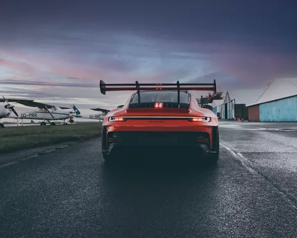 Photographie Porsche GT3 RS and Sunrise Photographie Porsche GT3 RS and Sunrise