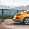 Yellow Porsche at the Station Photo Porsche 930 Turbo S