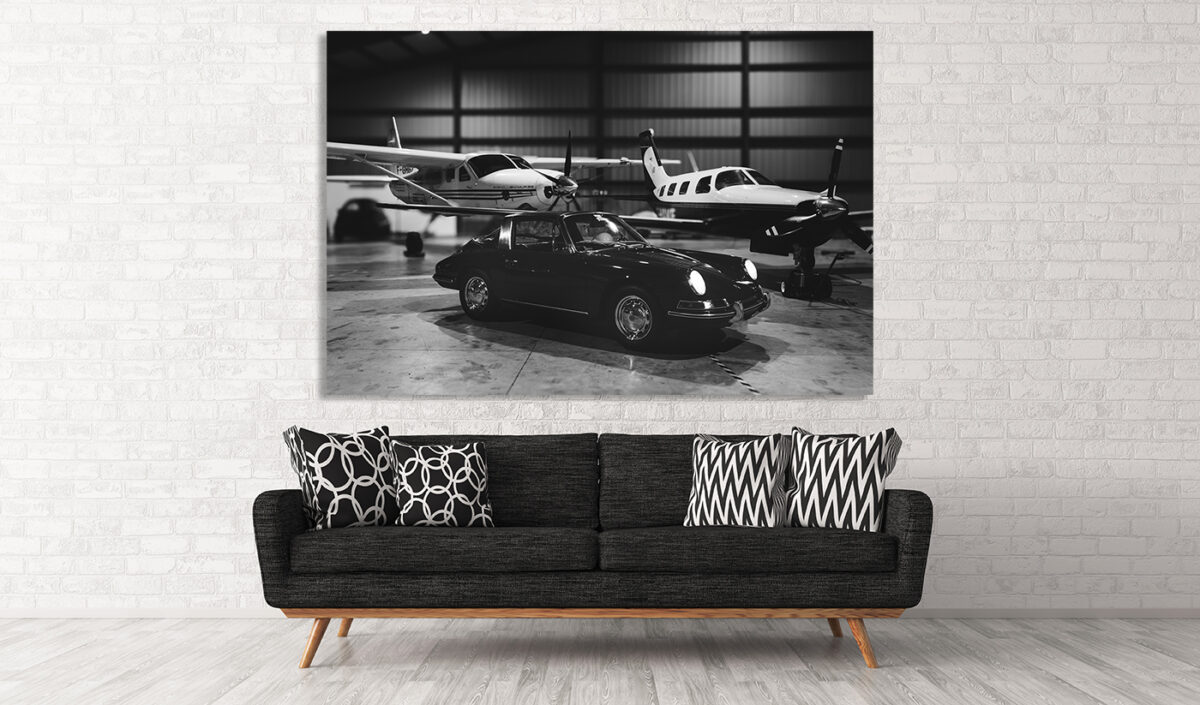 Photographie Porsche Targa and Planes