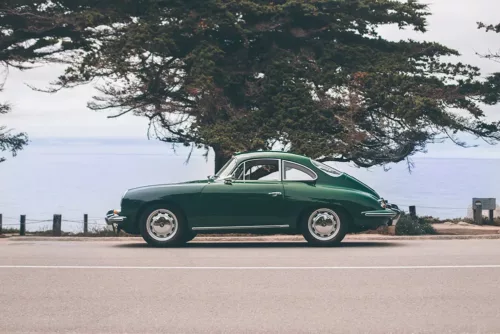 Photographie Porsche 356 Pebble Beach Photographie Porsche 356 à Pebble Beach, tirage fine art édition limitée