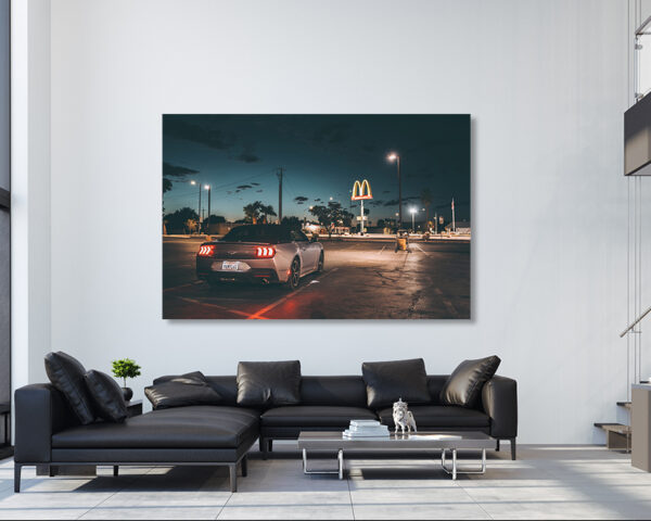 Photographie Ford Mustang au Mc Donald – Image 2