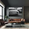 Photographies Noir et Blanc Porsche 911 Vintage Photographie noir et blanc de deux Porsche 911 Vintage, mettant en valeur les lignes classiques et l'élégance intemporelle des voitures anciennes