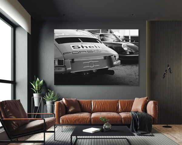 Photographie Noir et Blanc Porsche 911 Vintage – Image 2