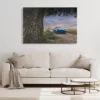 Scandinavian style living room interior mock up, modern living r Porsche GT3 RS Éblouissante sur une Route Campagnarde