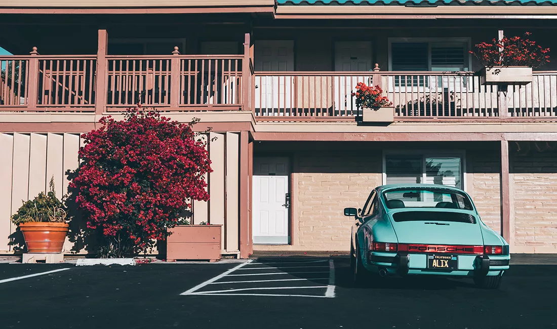 Photographie d'art "Porsche 911 SC au Motel"