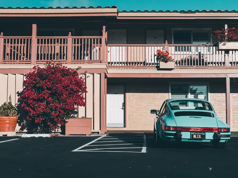 Photographie d'art "Porsche 911 SC au Motel"