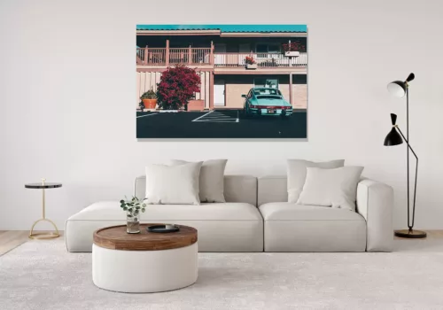 Photographie d'art "Porsche 911 SC au Motel" Photographie d'art "Porsche 911 SC au Motel"