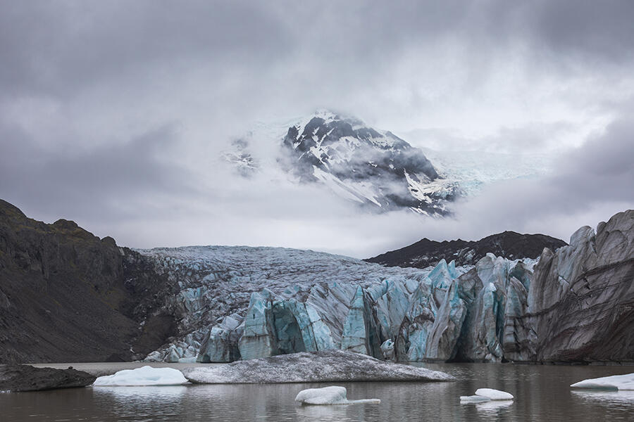 Photographie du Glacier Svinafellsjökull - Tirage d'Art Islandais