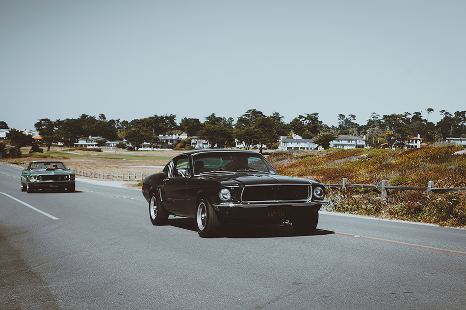 PHOTOGRAPHIE VINTAGE FORD MUSTANG - TIRAGE D'ART LIMITÉ - Cars and Roses