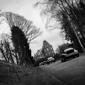 Tableau Mural Porsche Chateau - Cars and Roses