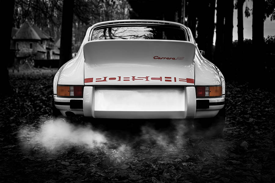 Photo Porsche 911 Carrera RS 2.7L - Tableau d'art automobile | Cars and Roses