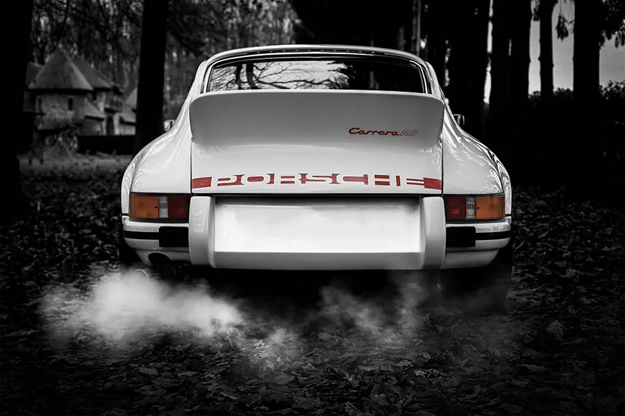 Photo Porsche 911 Carrera RS 2.7L - Tableau d'art automobile | Cars and Roses