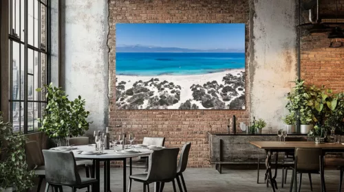 Décoration murale photographie Crète Chrysí Island rendu intérieur tirage art édition limitée tableau paysage salon