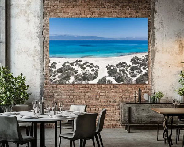 Décoration murale photographie Crète Chrysí Island rendu intérieur tirage art édition limitée tableau paysage salon