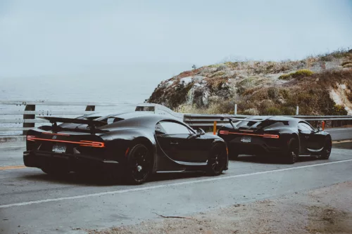 Photographie Bugatti Chiron Sport Bugatti Chiron Sport noir Big Sur photographie fine art edition limitee | Cars and Roses
