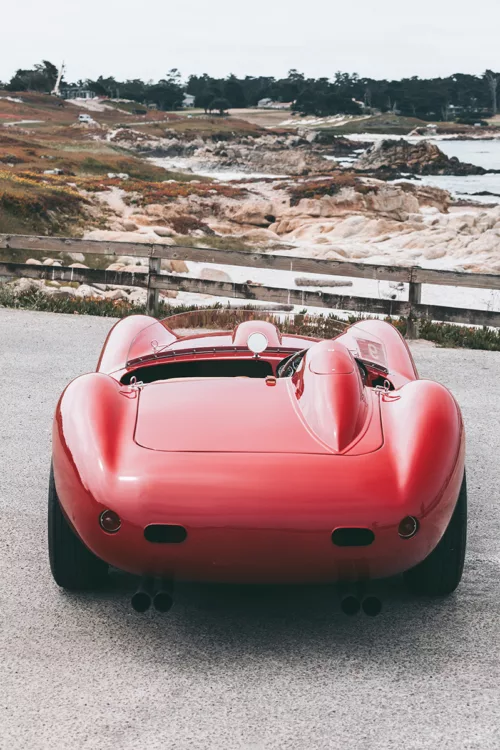 Photographie Ferrari Testa Rossa Ferrari Testa Rossa rouge vue de profil — photographie fine art en édition limitée Cars and Roses
