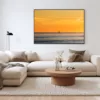 Wallt ARt minimalist sunset in Marbela Décoration murale photographie fine art coucher de soleil Marbella salon intérieur minimaliste tableau grand format